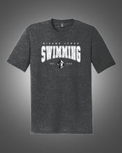 Load image into Gallery viewer, Swimming - Tee - Tri-Blend - Black