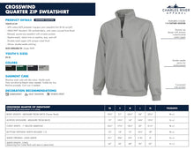 Load image into Gallery viewer, 1/4 Zip - Youth Crosswind - Black