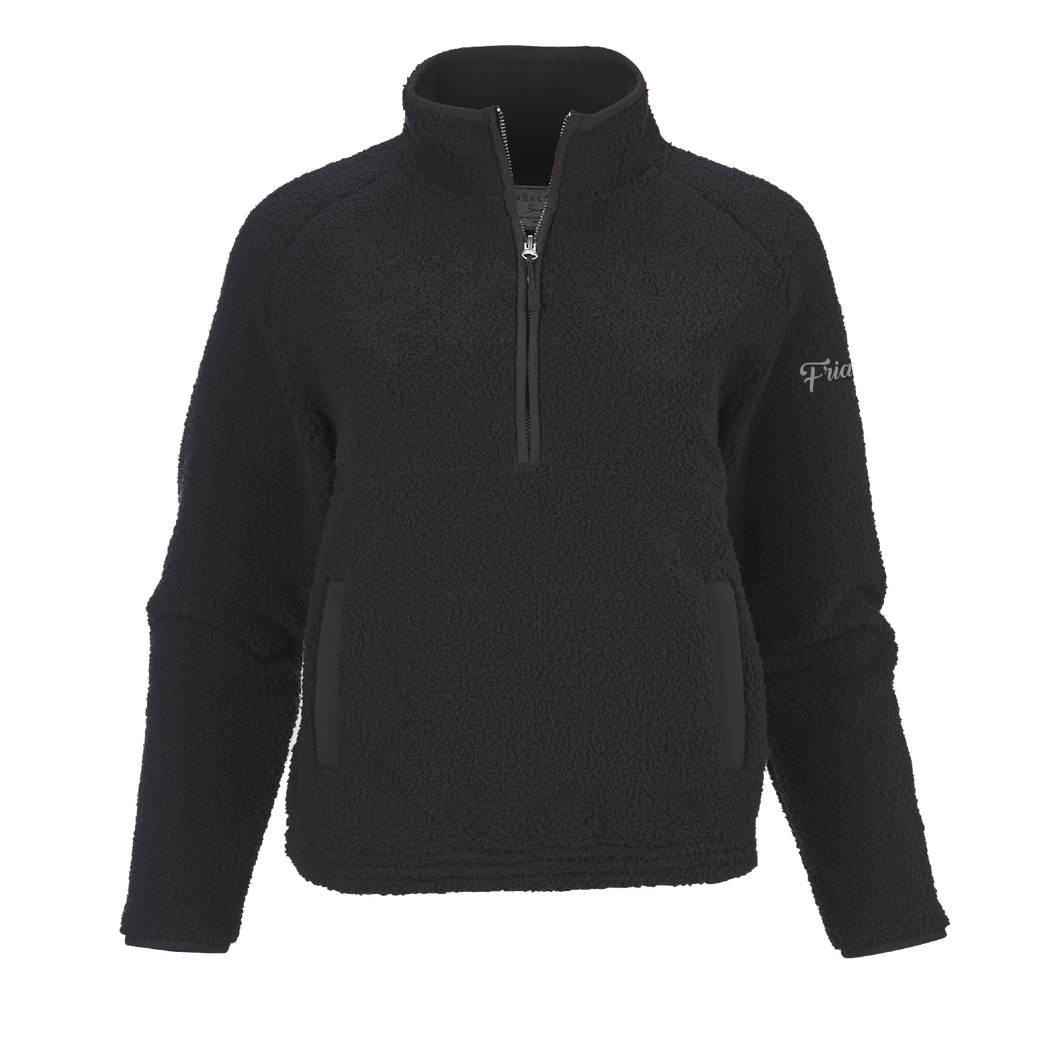¼ Zip - Women's Fleece - Black