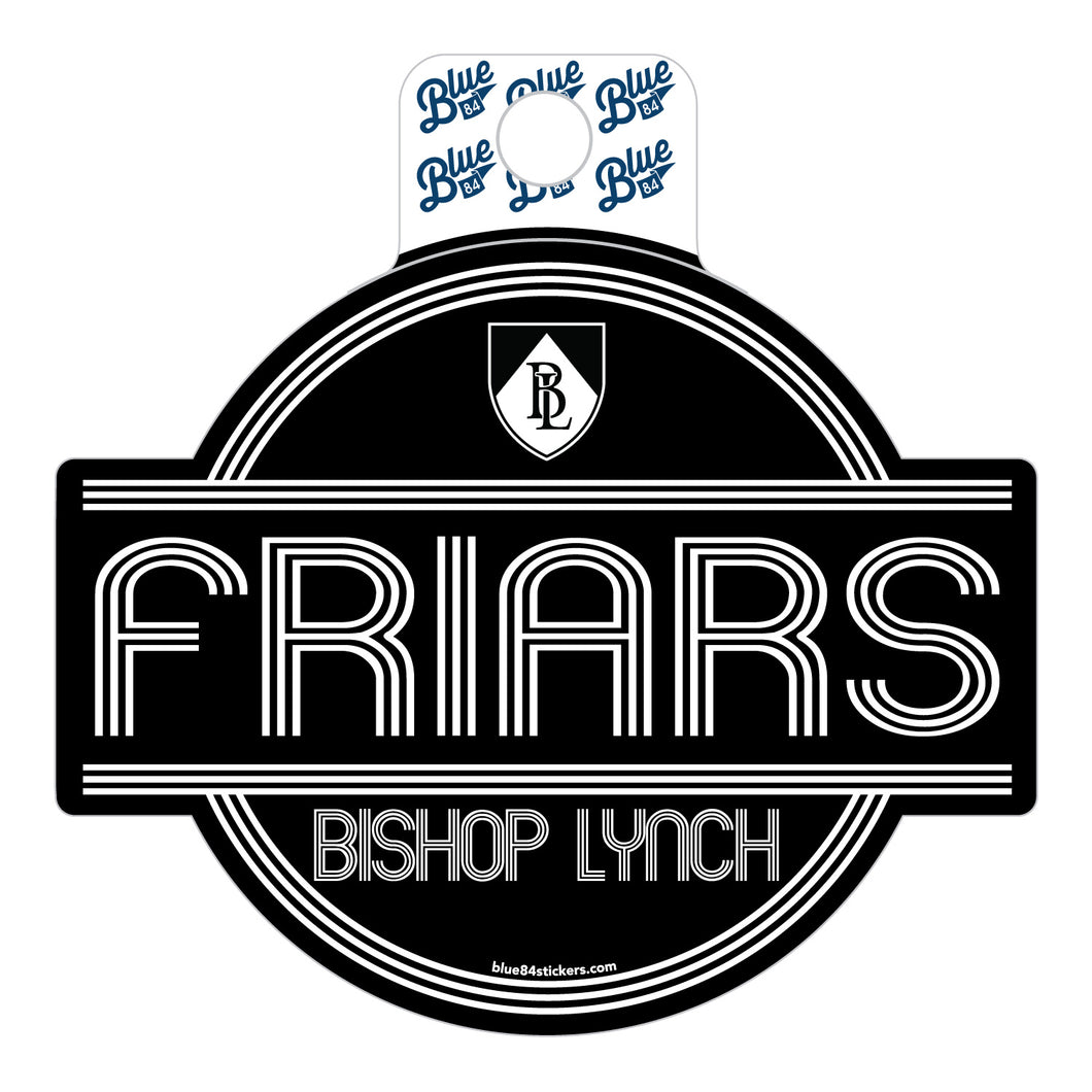 Friars Sticker (fun stripe)